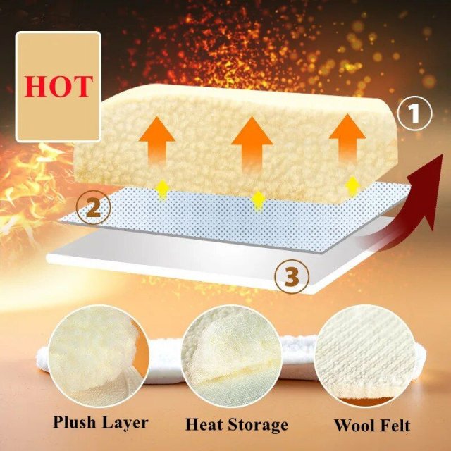Winter Warm Height Increase Insoles - 1Pair Sports Shock Absorption Shoes Insole - Image 5