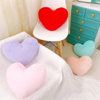 Colorful Heart Pillow Seat Cushion