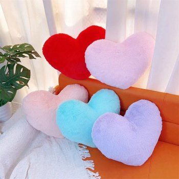 Colorful Heart Pillow Seat Cushion