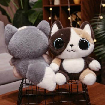 Three Colors Cat Doll Plush Toy