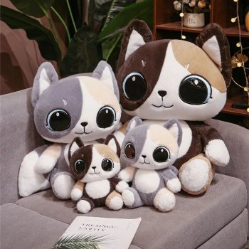 Three Colors Cat Doll Plush Toy