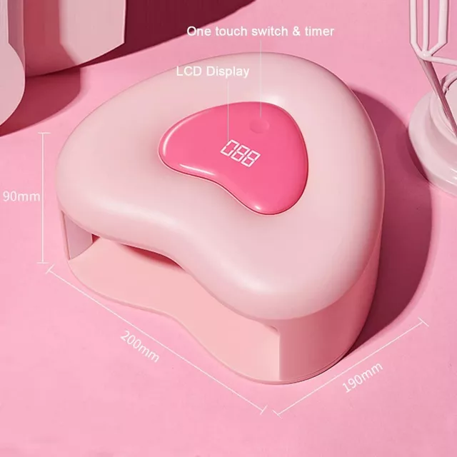 280W Heart-Shaped UV LED Nail Lamp