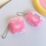 Korean Pink Hearts AirPods Case