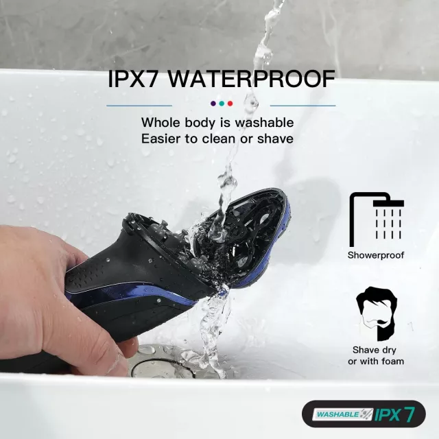 Waterproof 3D Rotary Electric Shaver & Beard Trimmer - Image 4