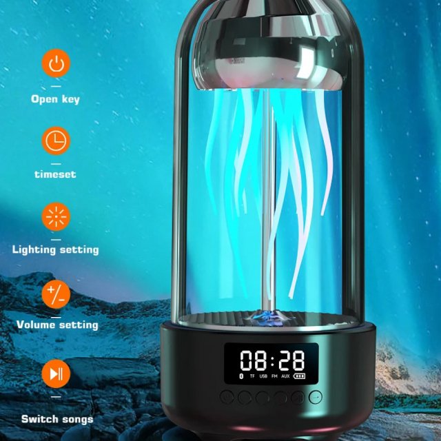 Creative Jellyfish Bluetooth Speaker with RGB Lighting and 2000mAh Battery