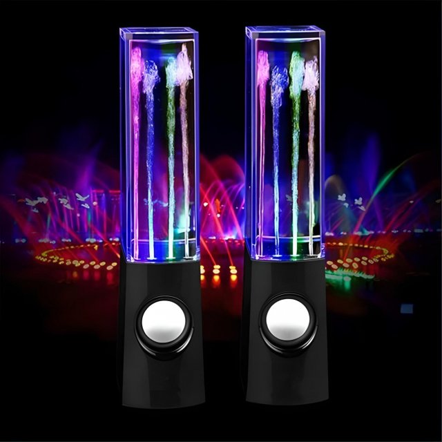 Water Dancing LED Fountain Light Speakers