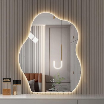 Gold Vintage LED Mirror