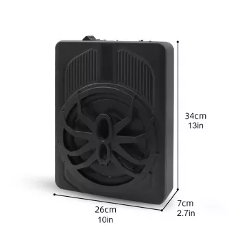 Ultra-Thin 10-Inch 12V Active Car Subwoofer with Bass Boost and Aluminum Alloy Design