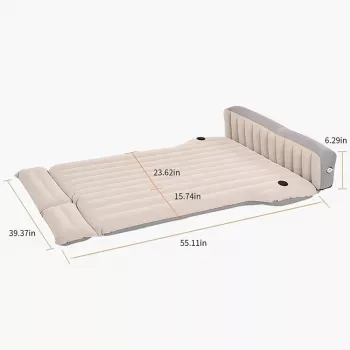 Compact and Portable Inflatable Car Air Mattress for Camping and Travel