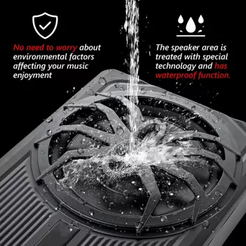 Ultra-Thin 10-Inch 12V Active Car Subwoofer with Bass Boost and Aluminum Alloy Design
