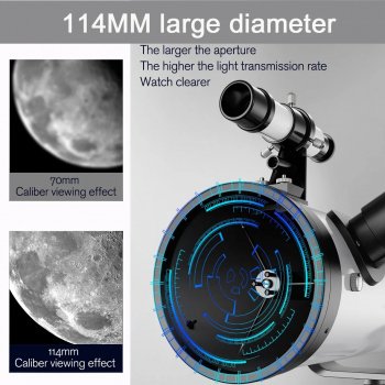 Professional Astronomical Telescope 875X HD Monocular with Moon & Sun Filter for Stargazing and Bird Watching