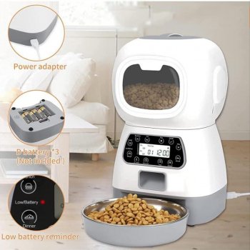 Smart Automatic Pet Feeder for Cats & Dogs