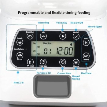 Smart Automatic Pet Feeder for Cats & Dogs