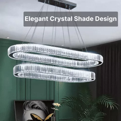 Contemporary LED Crystal Ceiling Pendant