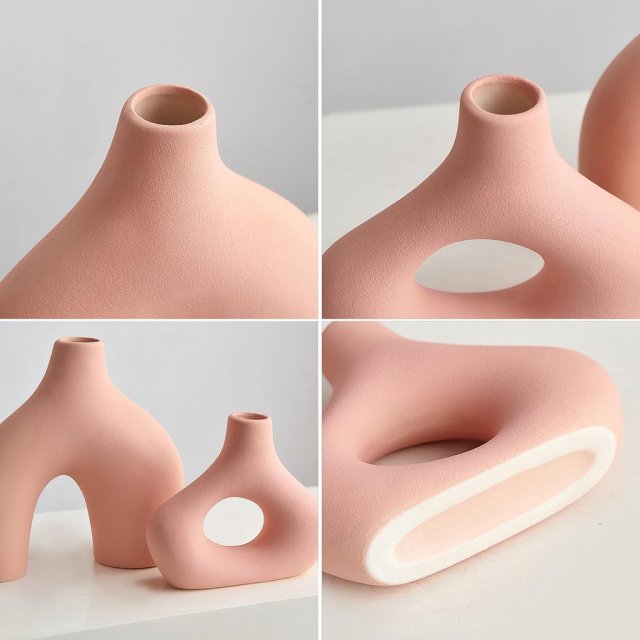 Modern Nordic Ceramic Vase - Image 6