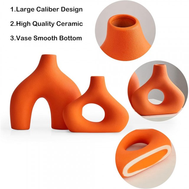 Modern Nordic Ceramic Vase - Image 4