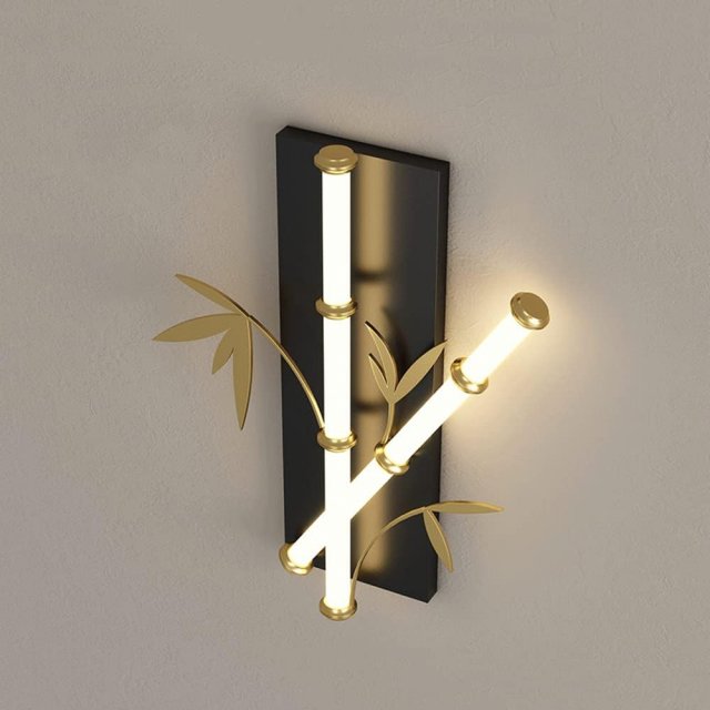 Elegant Bamboo-Inspired LED Wall Sconce for Modern Home Lighting - Image 3