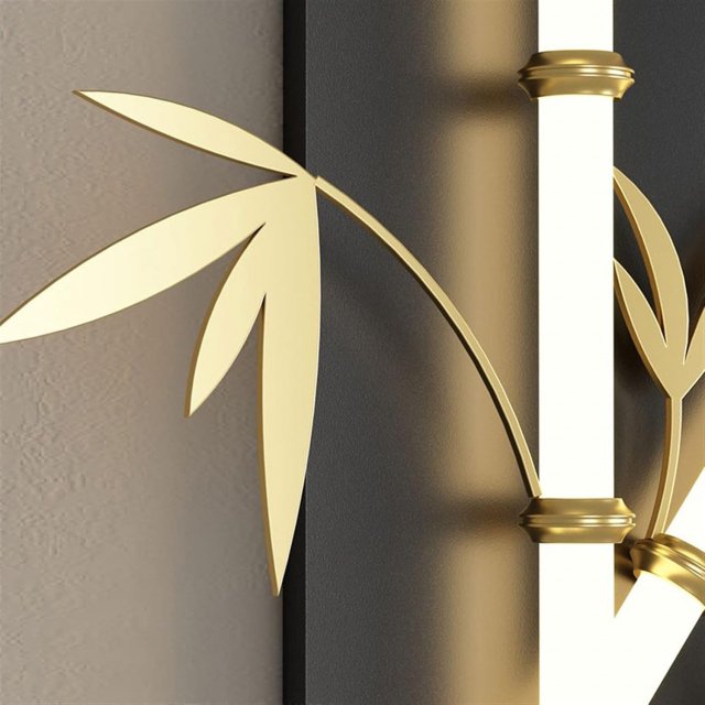 Elegant Bamboo-Inspired LED Wall Sconce for Modern Home Lighting - Image 7