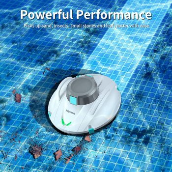 Efficient Cordless Robotic Pool Cleaner with Advanced Suction & Self-Parking