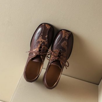 Luxury Leather High Heel Loafers for Women