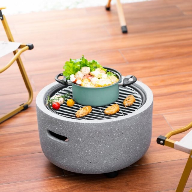 Indoor Charcoal Grill & Heating Oven - Compact, Brass Finish, Safety Enhanced - Image 7