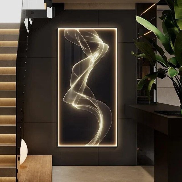 LED Illuminated Modern Art Wall Lamp for Interior Decor - Image 5