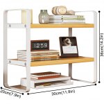 Modern Wood and Iron Desktop Organizer - Image 8
