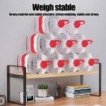 Modern Wood and Iron Desktop Organizer - Image 2