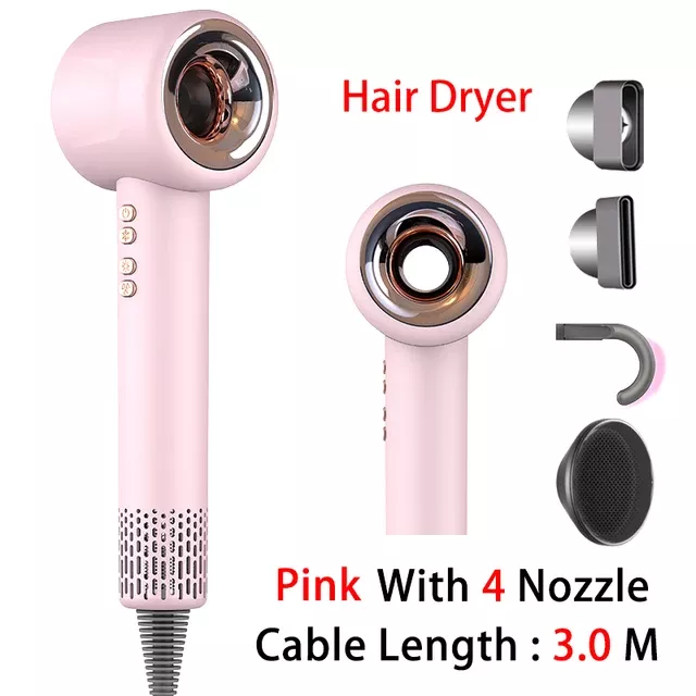 220V Leafless Personal Hair Dryer with Negative Ion Styling Tool - Image 8