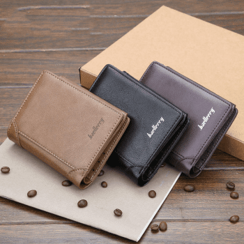 Compact Multifunctional Leather Wallet with Coin Pocket and Card Holder