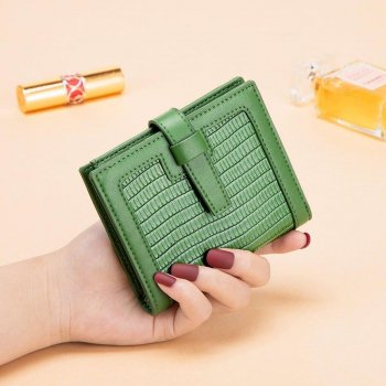Compact Leather Wallet for Women