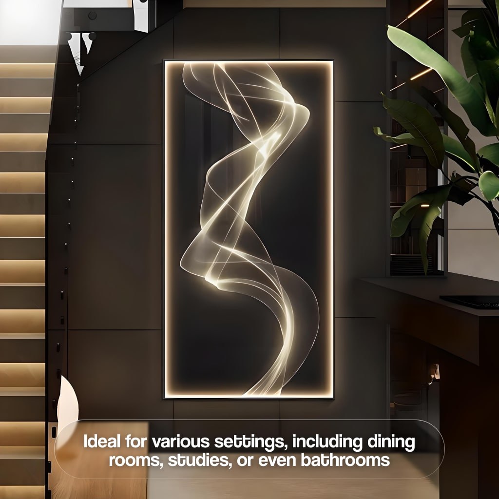 LED Illuminated Modern Art Wall Lamp for Interior Decor Lighting