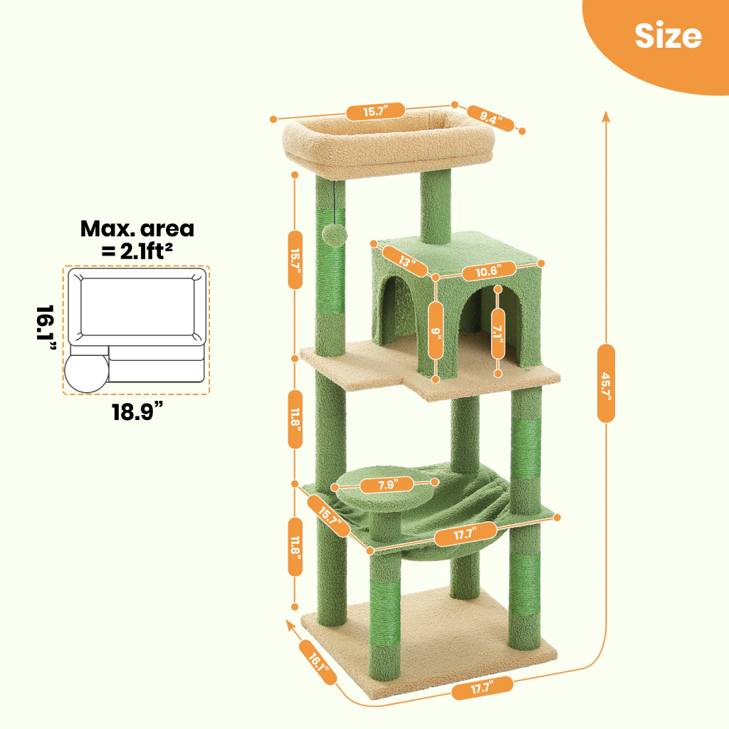 Deluxe Multi-Level Cat Tree Pet Supplies