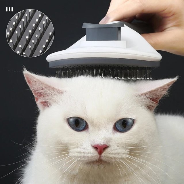Deluxe Pet Grooming Comb - Stainless Steel Brush for Cats & Dogs - Image 3