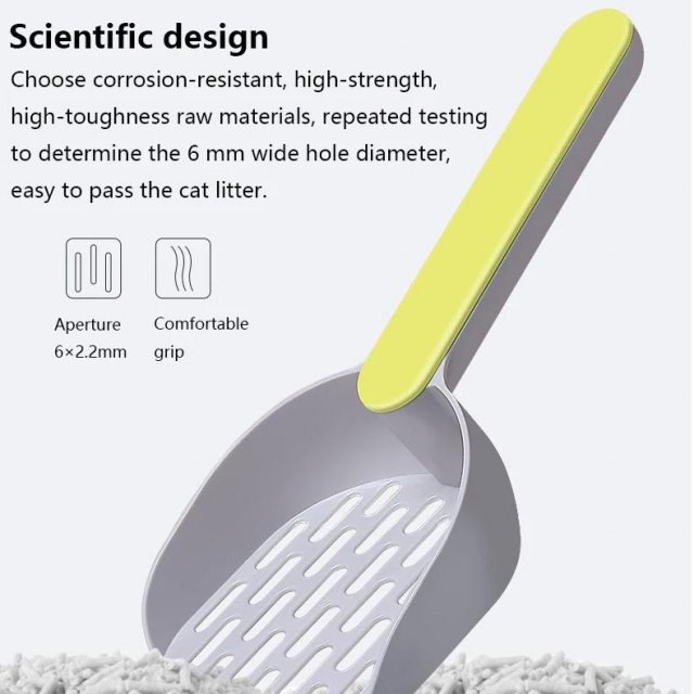 Multi-Function Cat Litter Scoop with Self-Cleaning Base - Eco-Friendly Pet Care - Image 5