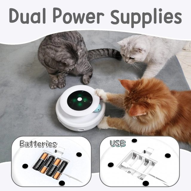 Interactive Cat Toy with Dual Play Modes, Auto On/Off Timer & Replaceable Feather Attachments - Image 6