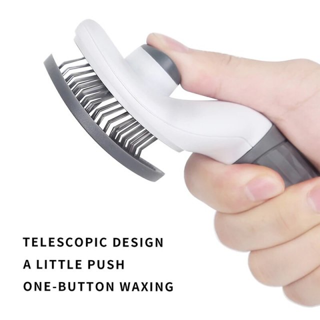 Deluxe Pet Grooming Comb - Stainless Steel Brush for Cats & Dogs - Image 4