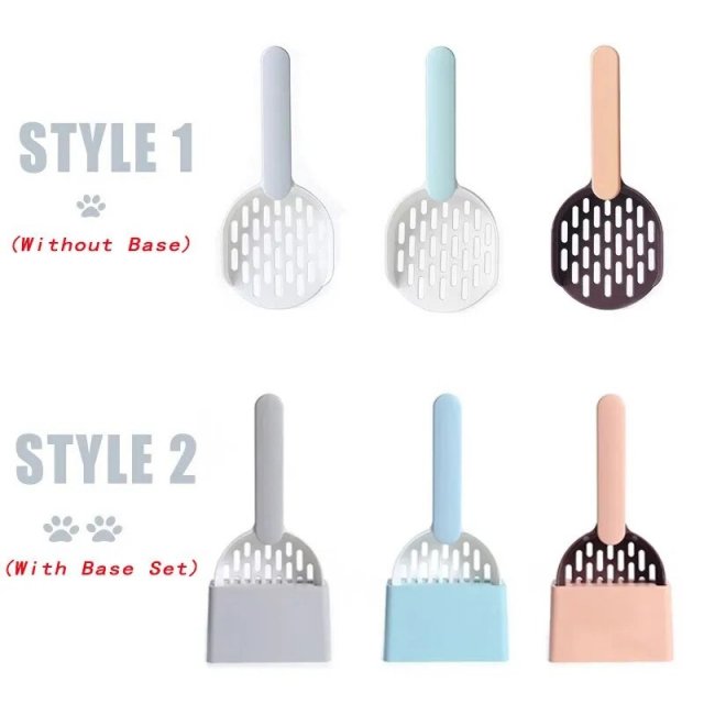 Multi-Function Cat Litter Scoop with Self-Cleaning Base - Eco-Friendly Pet Care - Image 8