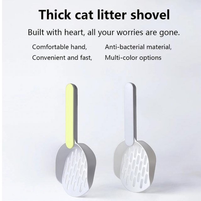 Multi-Function Cat Litter Scoop with Self-Cleaning Base - Eco-Friendly Pet Care - Image 2