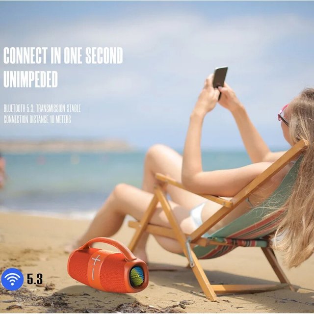 40W High-Power Portable Bluetooth Speaker with Subwoofer and Multi-Mode Sound - Image 5