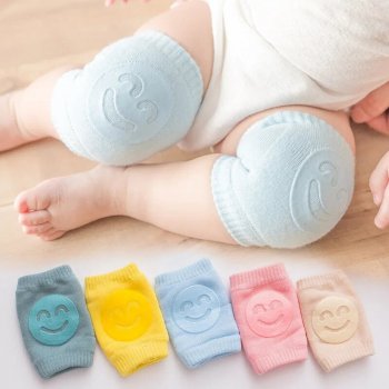 Baby Smile Knee Pads | Non-Slip Crawling & Walking Protectors | Soft Leg Warmers for Infants