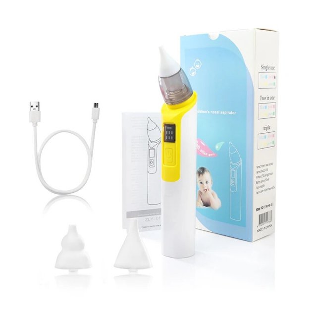 Electric Baby Nasal Aspirator: Rechargeable, Multi-Mode Suction with Music and LED Display - Image 6