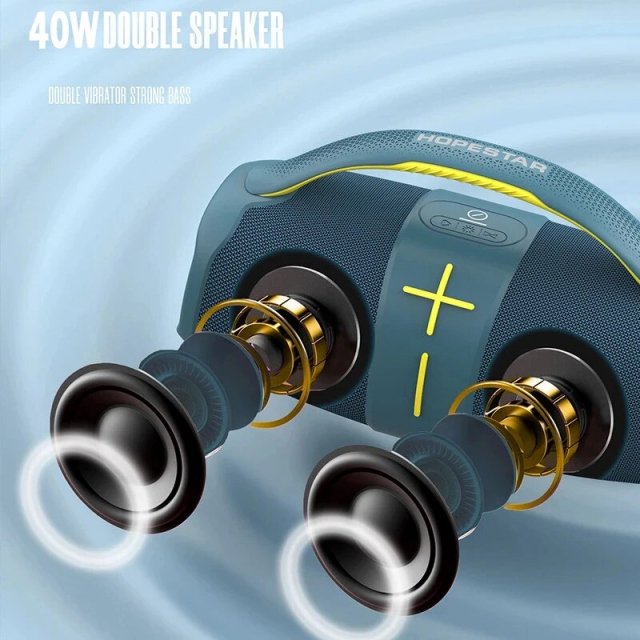 40W High-Power Portable Bluetooth Speaker with Subwoofer and Multi-Mode Sound - Image 4