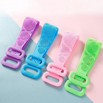 Silicone Exfoliating Back Scrubber and Massage Bath Brush