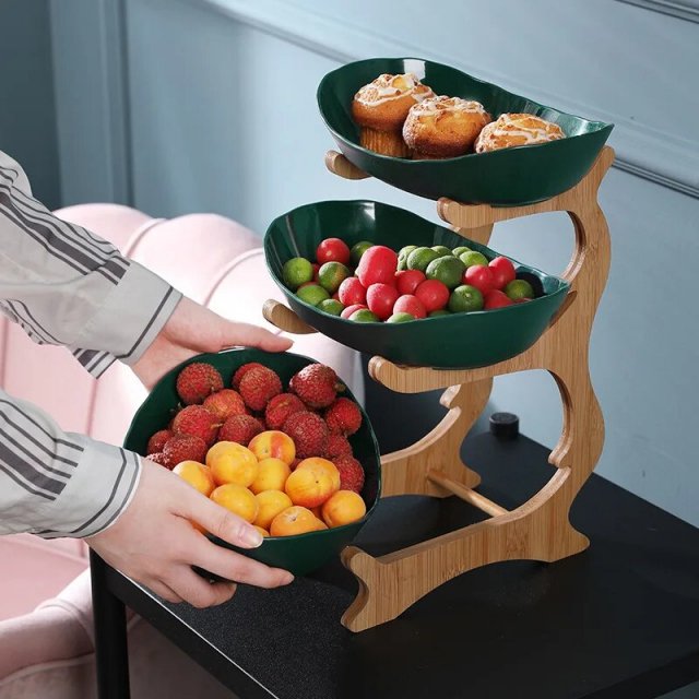 Modern Three-Layer Plastic Fruit Tray | Creative Living Room Home Decor - Image 5