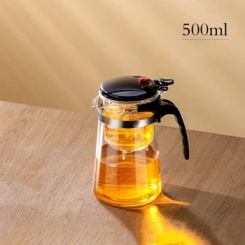 Glass Teapot With Infuser - Perfect for Brewing Your Favorite Tea Home & Garden Kitchen Сapacity: 500ml