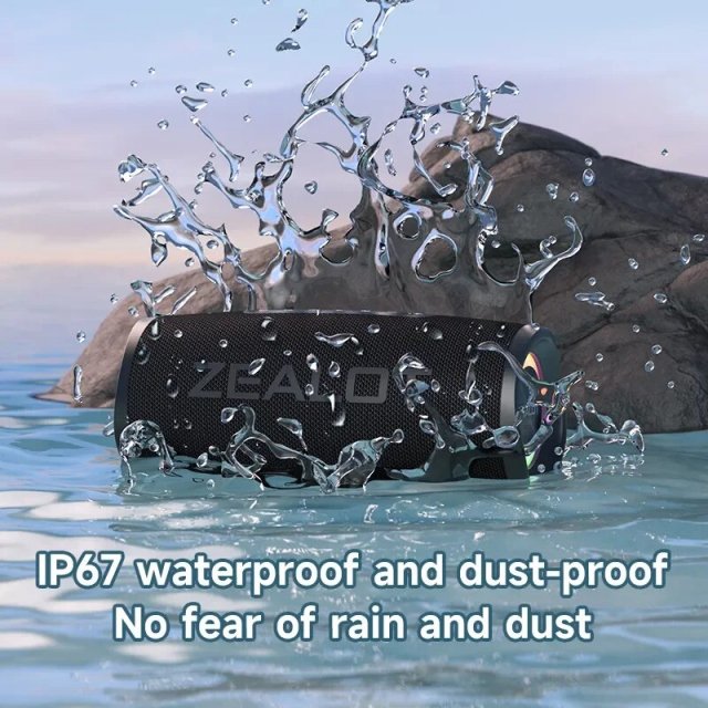 40W High-Power Portable Bluetooth Speaker with 3D Surround Sound & IPX6 Waterproof for Outdoor Use - Image 4