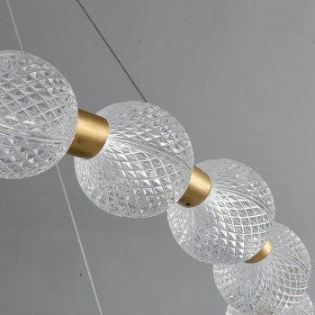 Luxury Gold Acrylic Ball Chandelier
