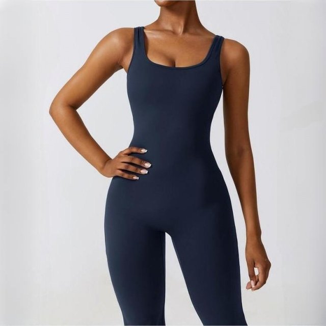 Women's All-Season Yoga Jumpsuit: One-Piece Fitness & Dance Bodysuit - Image 3
