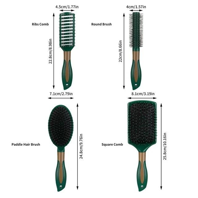 Nylon Anti-Static Scalp Massage Comb for Curly Hair - Image 9